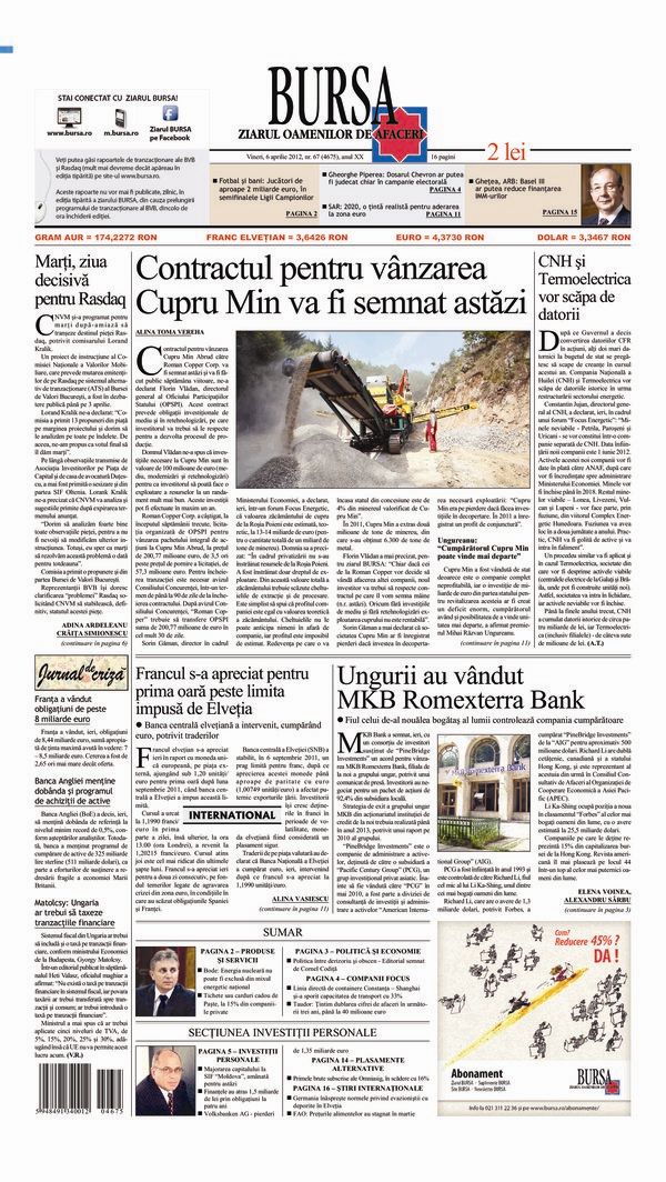Ediţia din 06.04.2012