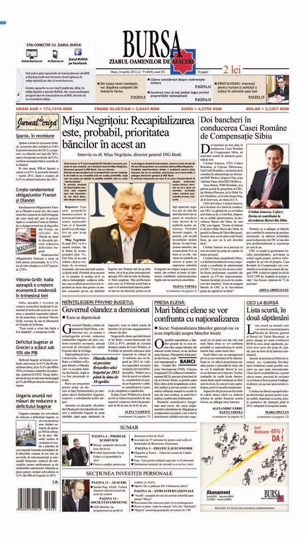 Ediţia din 24.04.2012