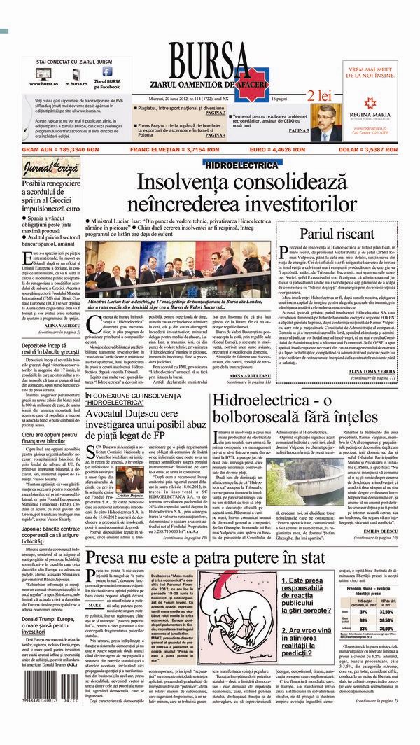Ediţia din 01.05.2025