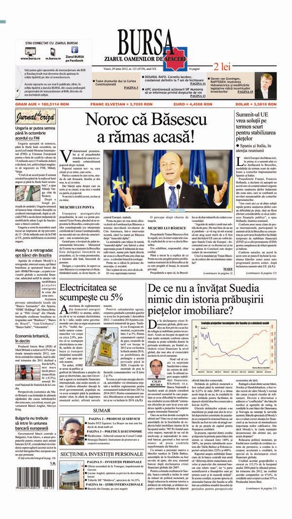 Ediţia din 29.06.2012