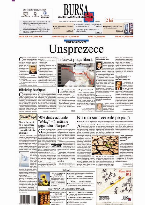 Ediţia din 16.07.2026