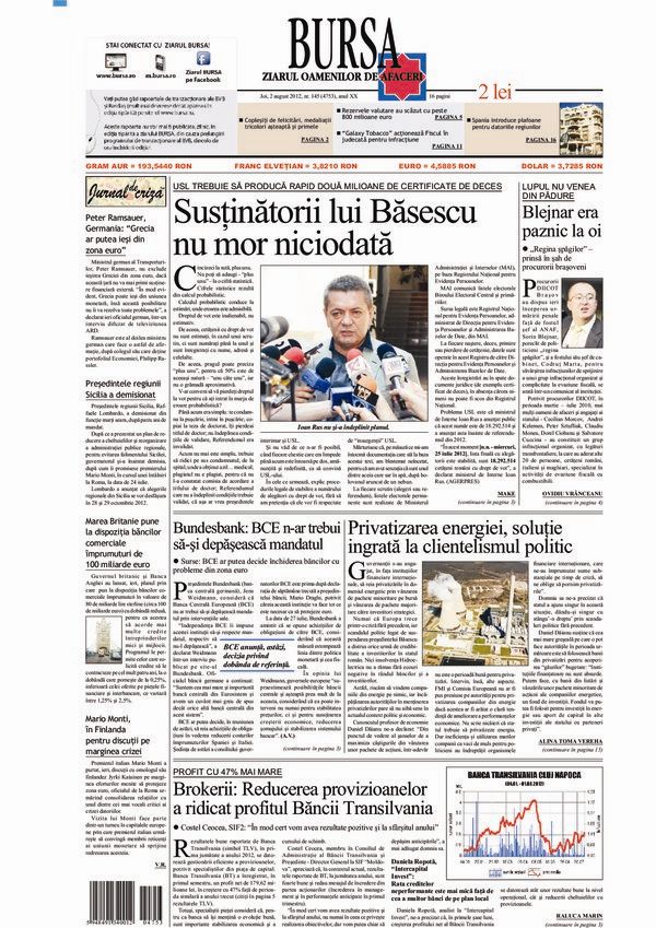 Ediţia din 02.08.2012