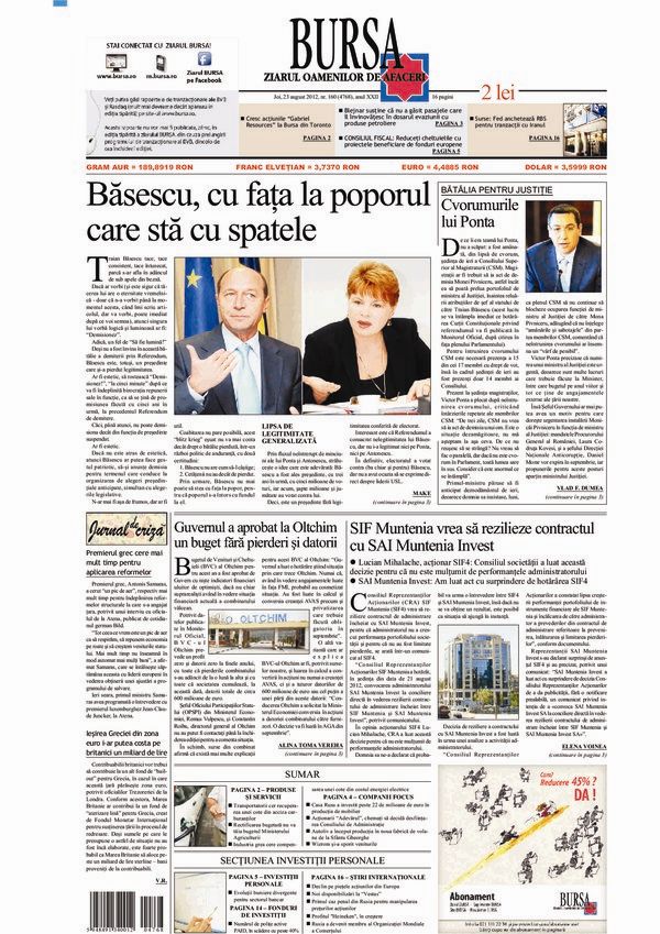 Ediţia din 23.08.2012