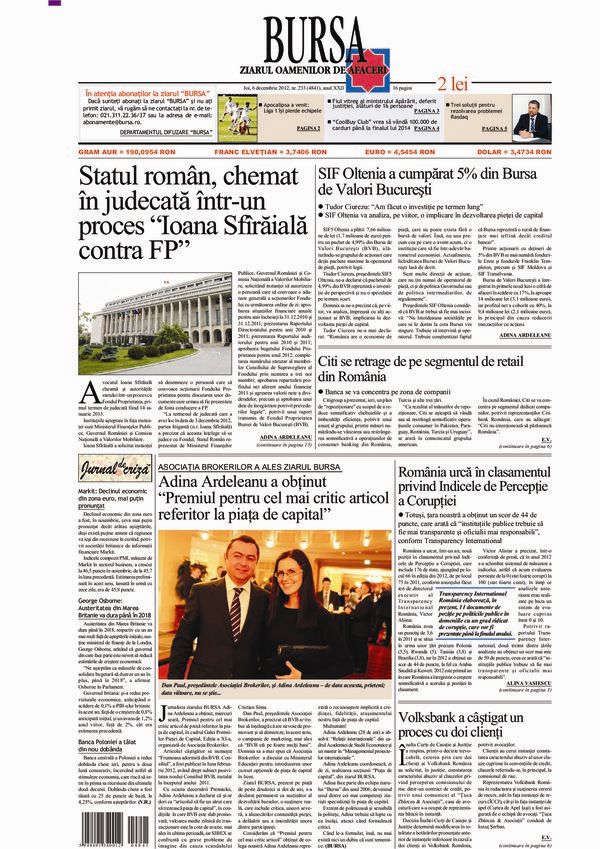 Ediţia din 06.12.2012