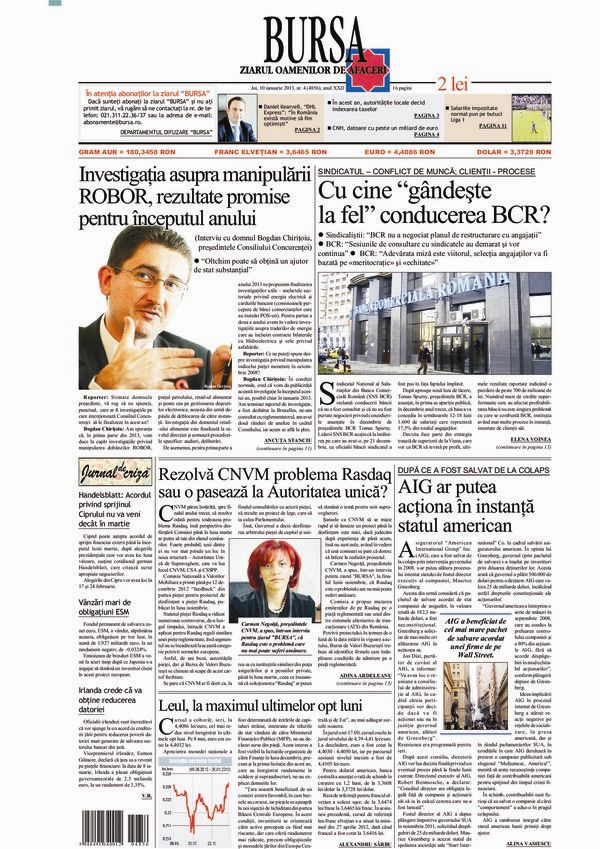 Ediţia din 10.01.2013