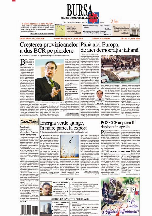Ediţia din 01.05.2025