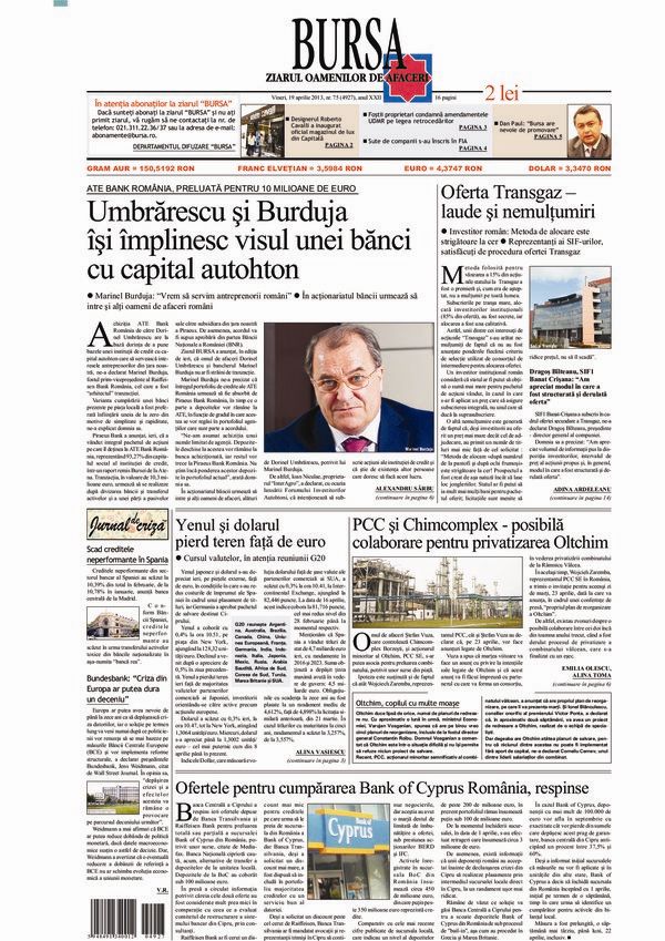 Ediţia din 01.05.2025