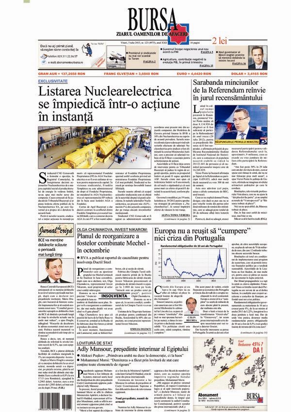 Prima pagină 05.07.2013