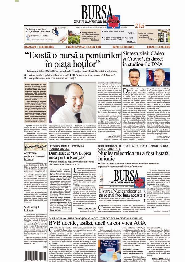 Ediţia din 20.07.2026