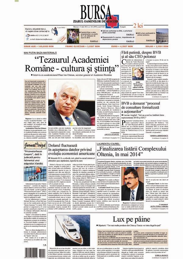 Ediţia din 29.07.2026