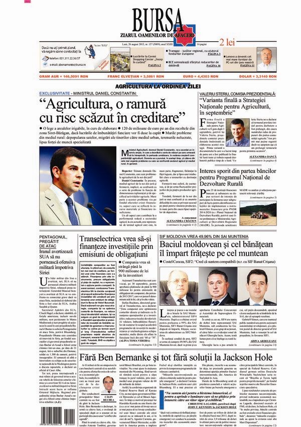 Ediţia din 26.08.2013