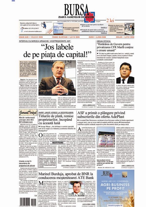 Ediţia din 01.05.2025