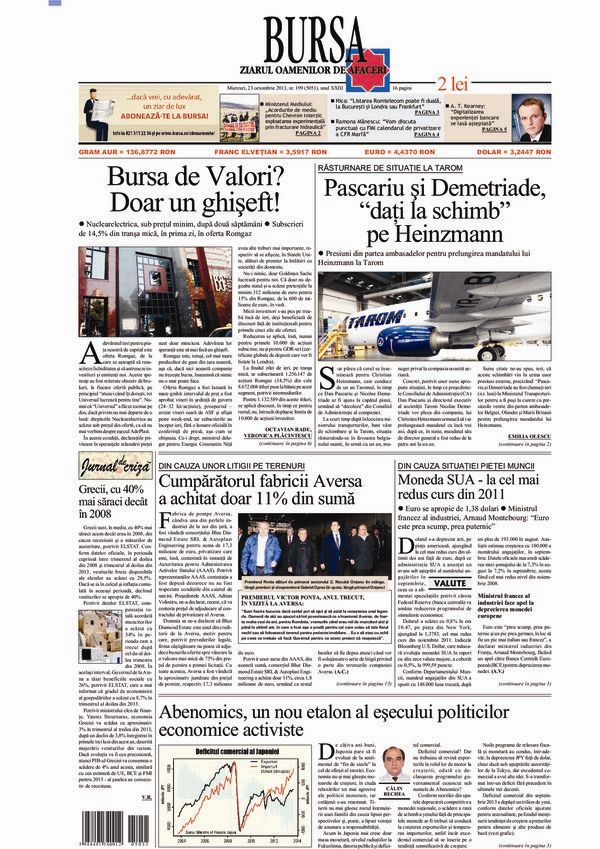 Ediţia din 23.10.2013