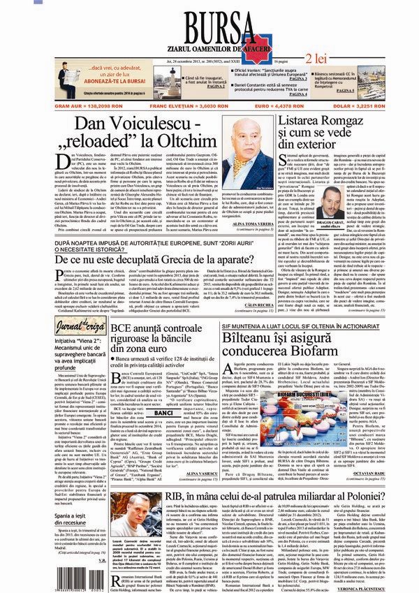 Ediţia din 24.10.2013