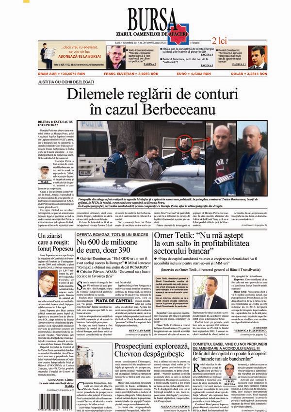Ediţia din 04.11.2013