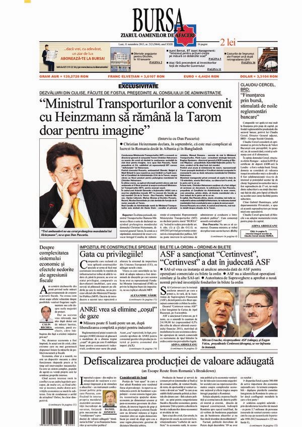 Ediţia din 11.11.2013