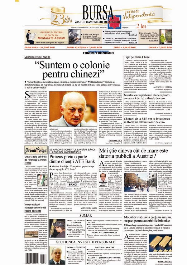 Ediţia din 27.11.2013
