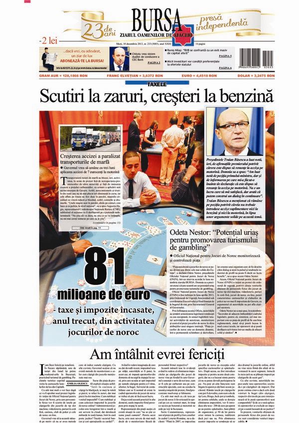 Ediţia din 10.12.2013