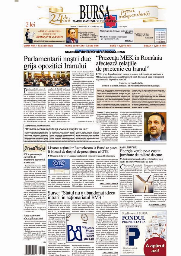 Ediţia din 22.01.2014