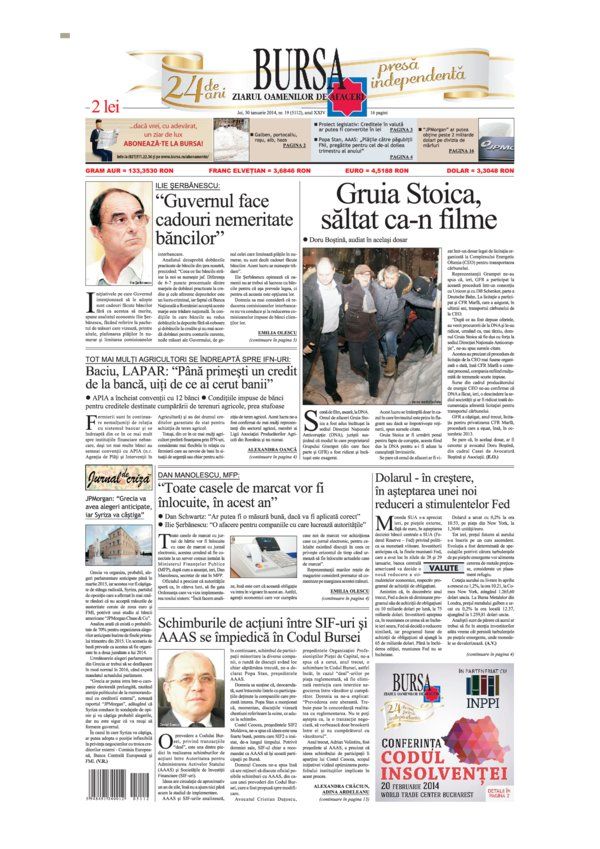 Ediţia din 30.01.2014