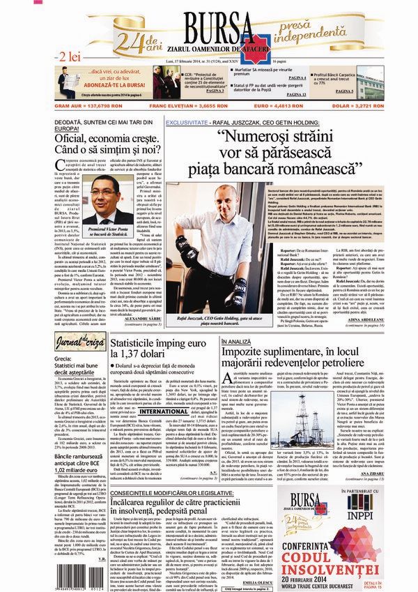 Ediţia din 17.02.2014