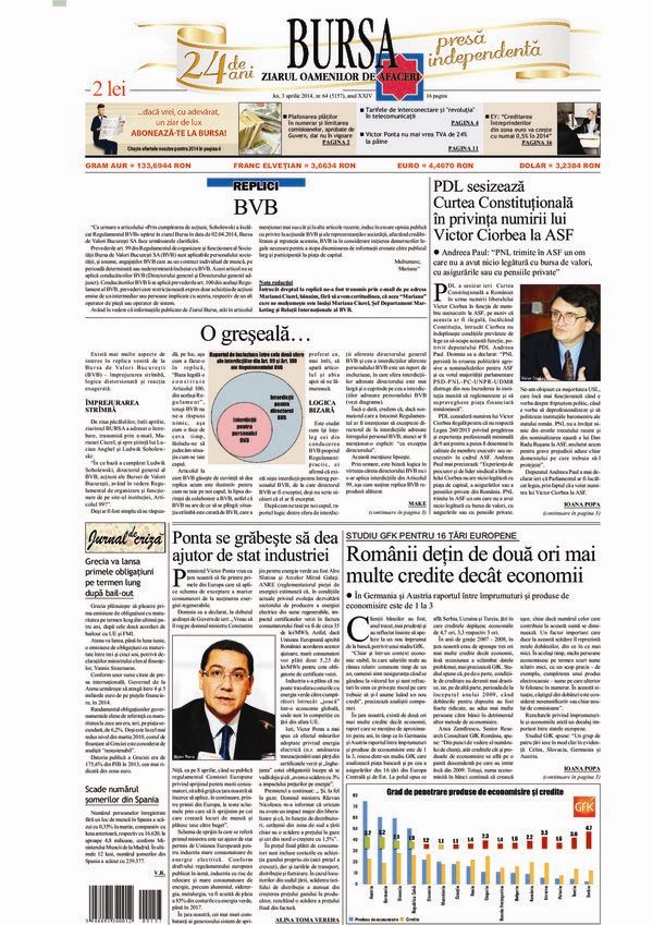 Ediţia din 01.05.2025