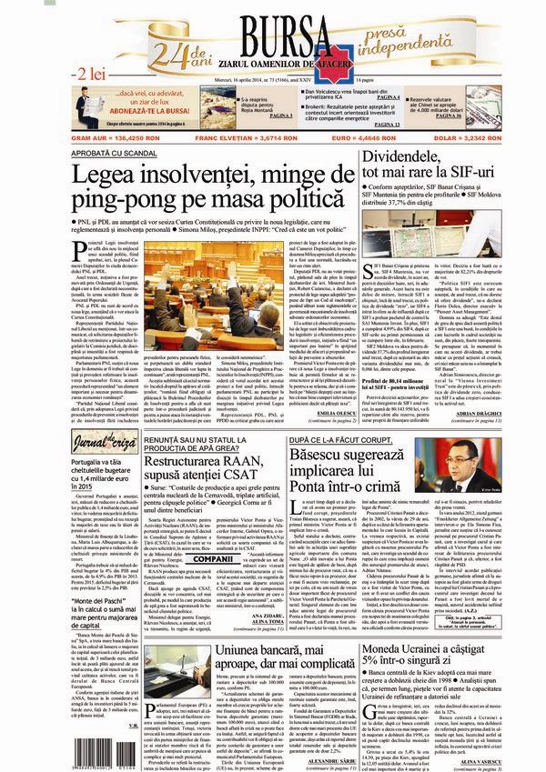 Ediţia din 01.05.2025