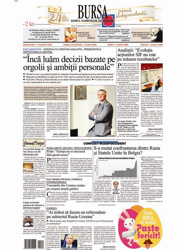 Ediţia din 01.05.2025