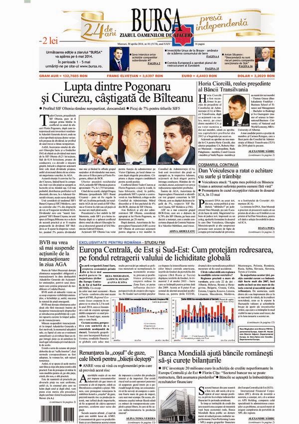 Ediţia din 30.04.2014