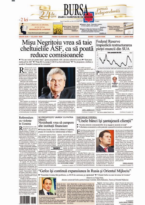 Ediţia din 12.05.2014