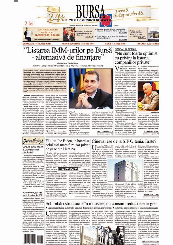 Ediţia din 01.05.2025