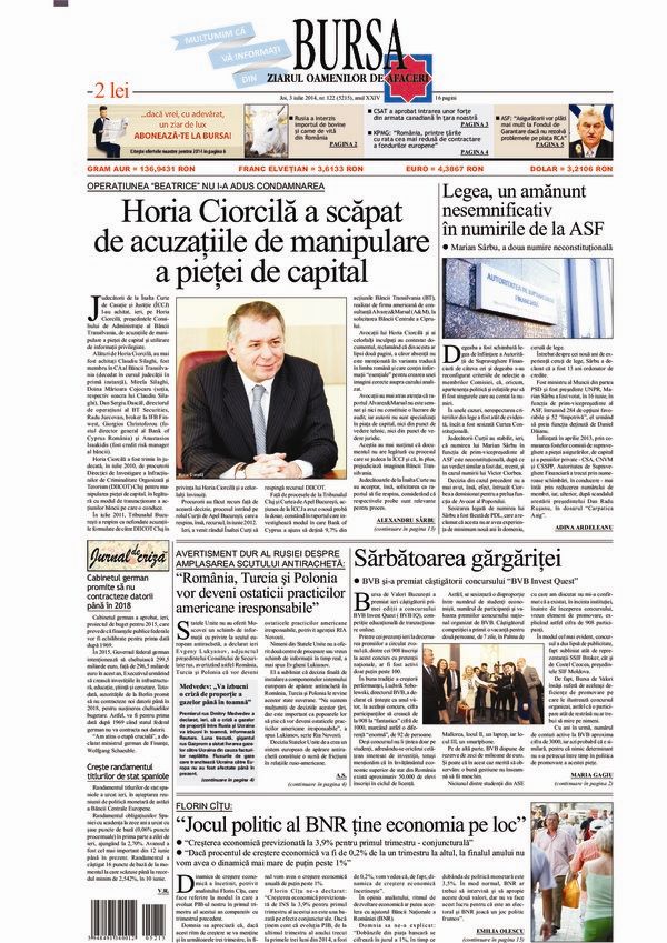 Ediţia din 03.07.2014