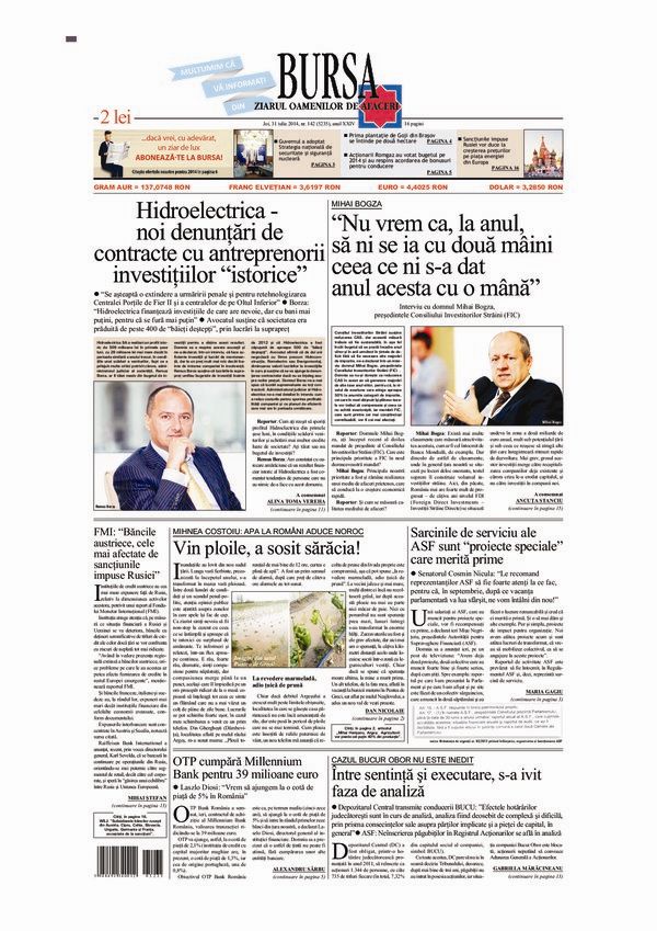 Ediţia din 31.07.2014