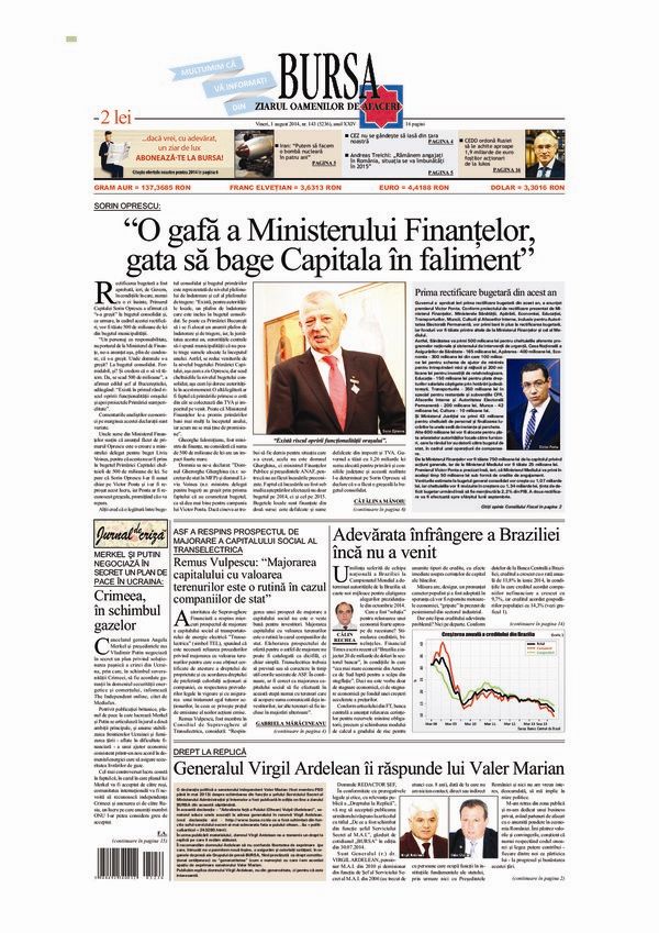 Ediţia din 01.05.2025