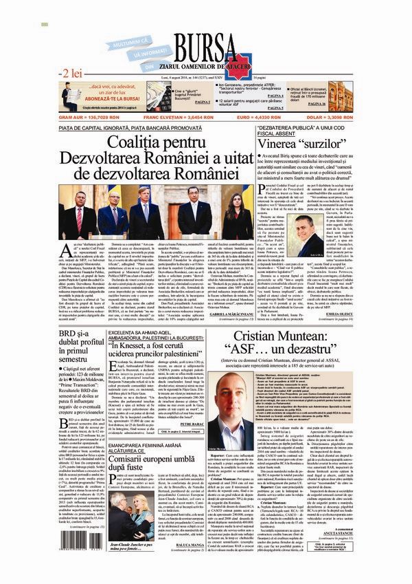 Ediţia din 04.08.2014