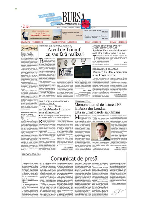 Ediţia din 01.05.2025