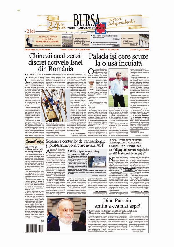 Ediţia din 20.08.2014