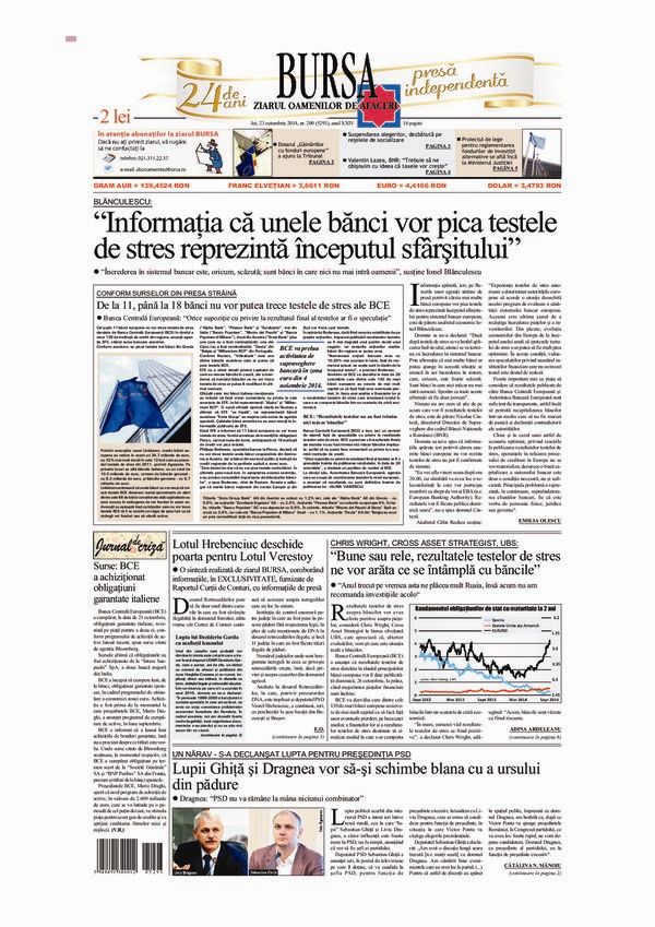 Ediţia din 23.10.2014