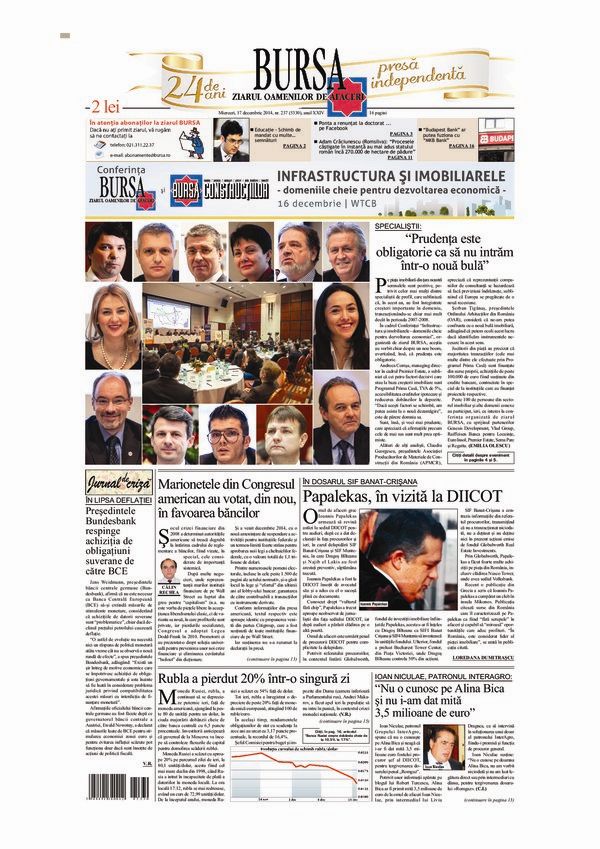 Ediţia din 17.12.2014