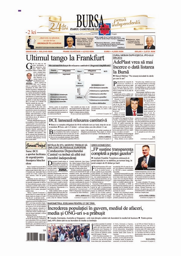 Ediţia din 01.05.2025