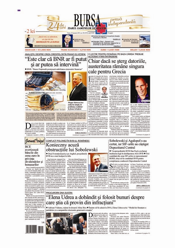 Ediţia din 30.01.2015