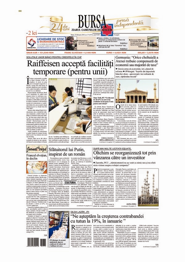Ediţia din 24.02.2015