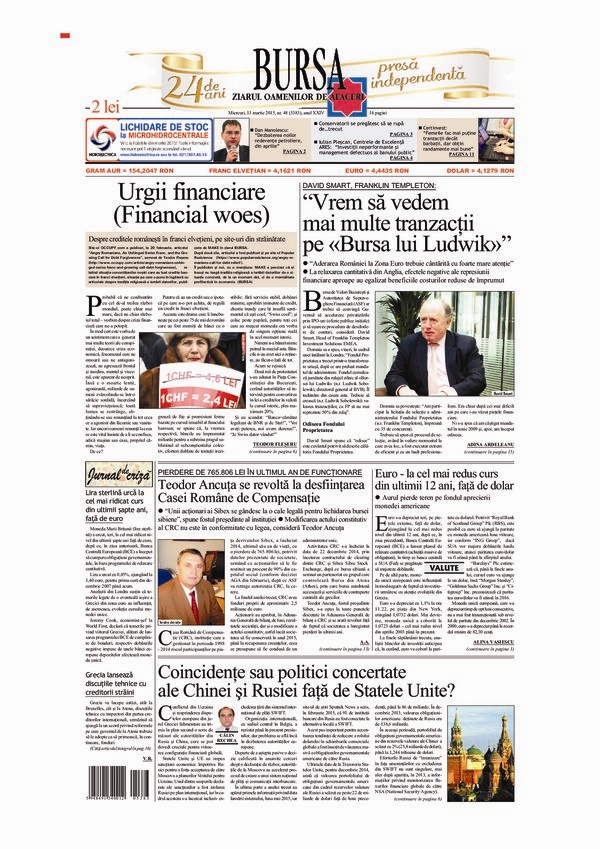 Ediţia din 11.03.2015
