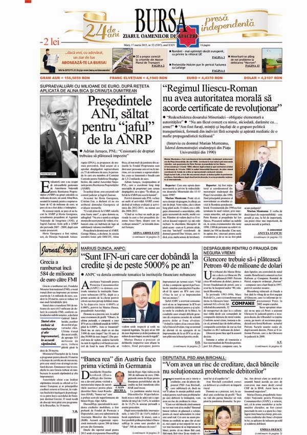 Ediţia din 17.03.2015