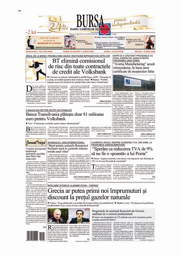 Ediţia din 01.05.2025