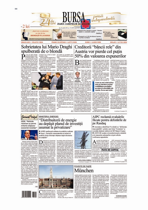 Ediţia din 01.05.2025