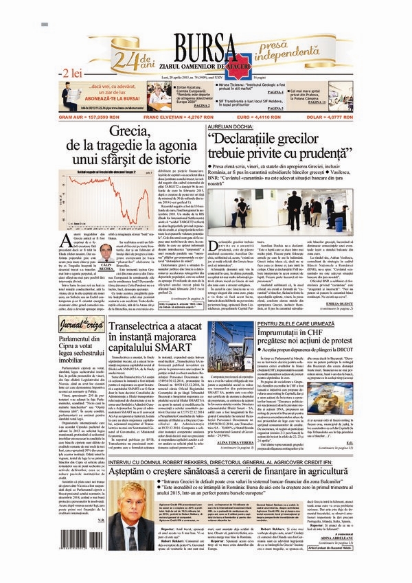 Ediţia din 20.04.2015