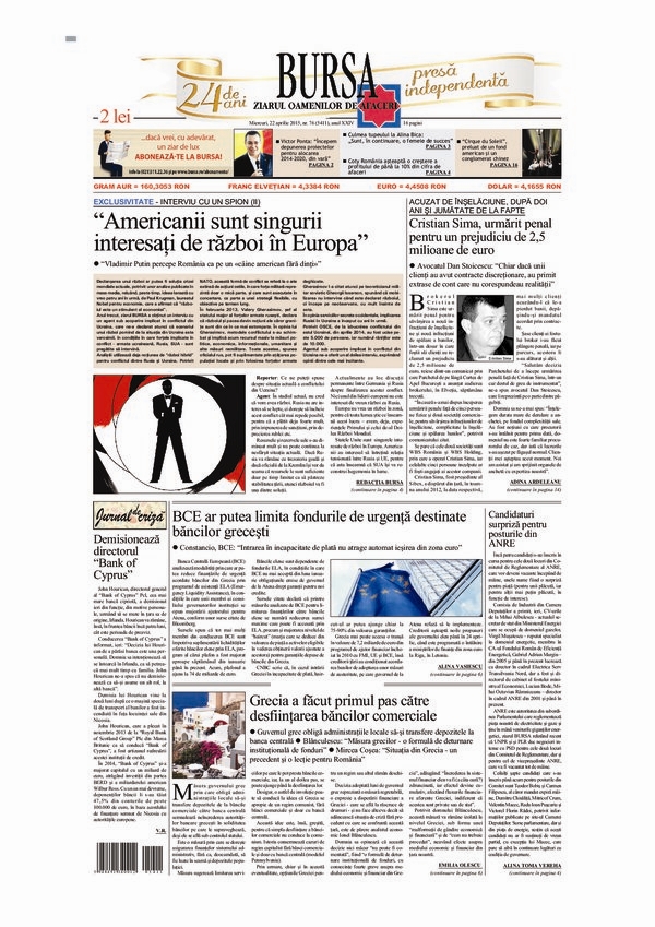 Ediţia din 01.05.2025