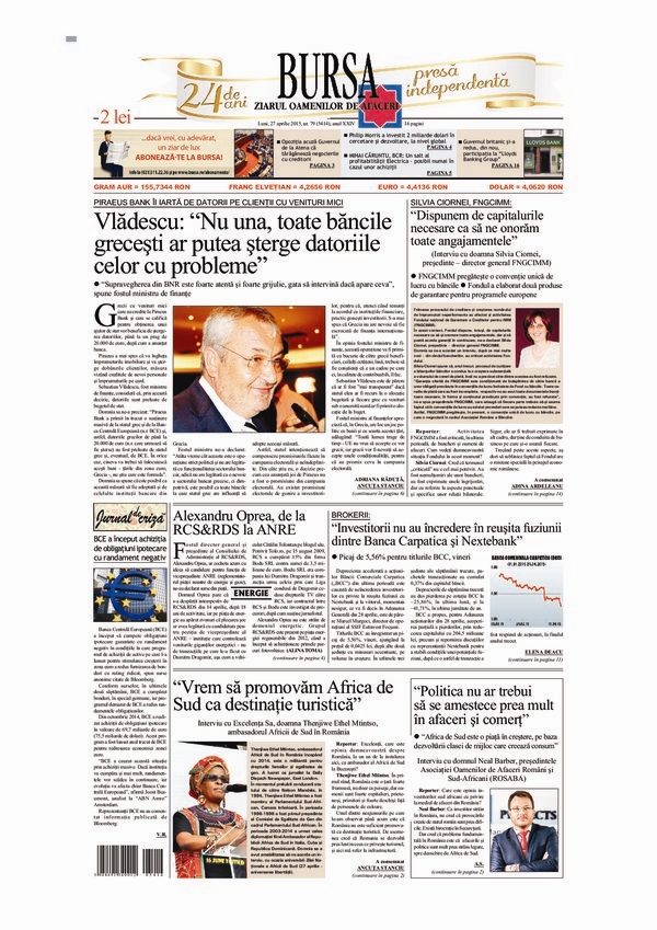 Ediţia din 01.05.2025