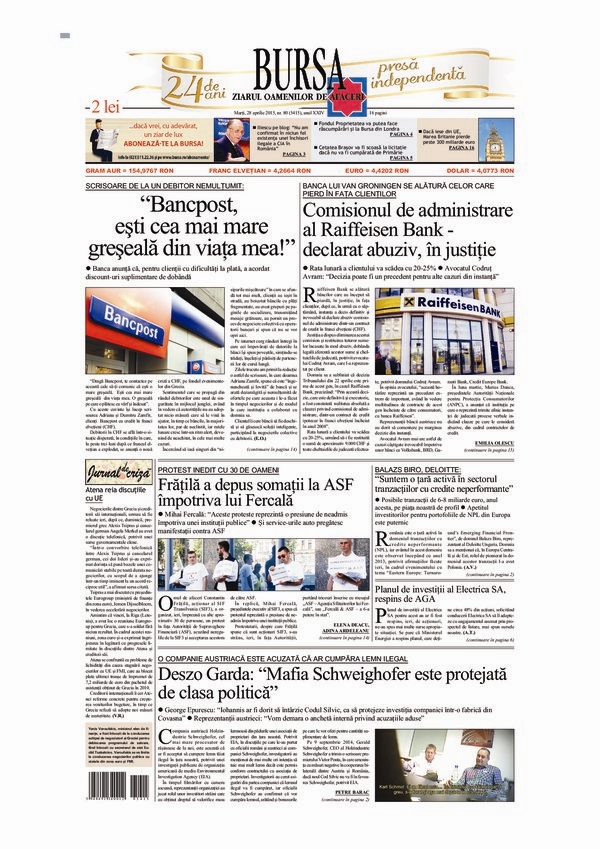 Ediţia din 28.04.2015